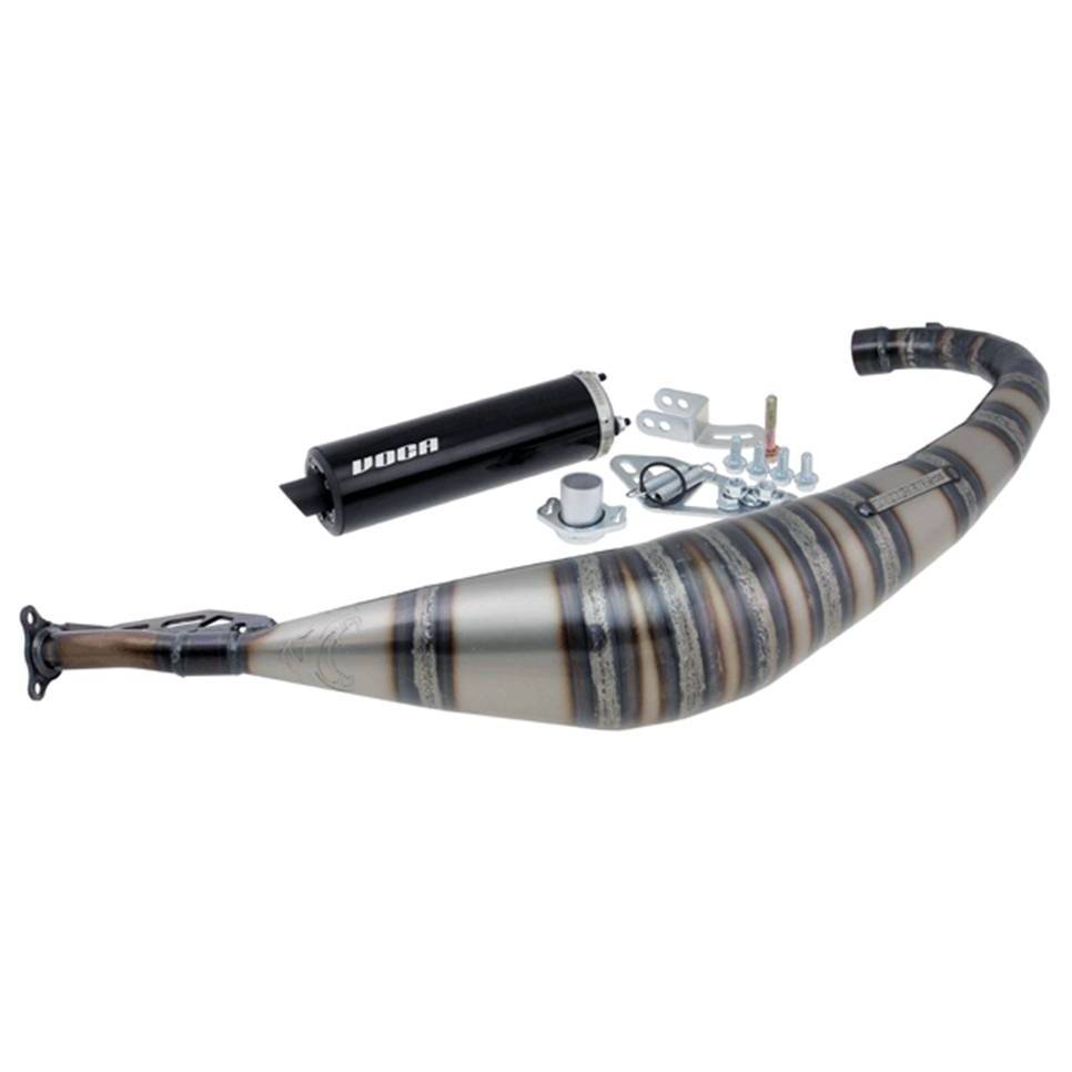 Uitlaat Voca Rookie 50-70cc Derbi Zwart