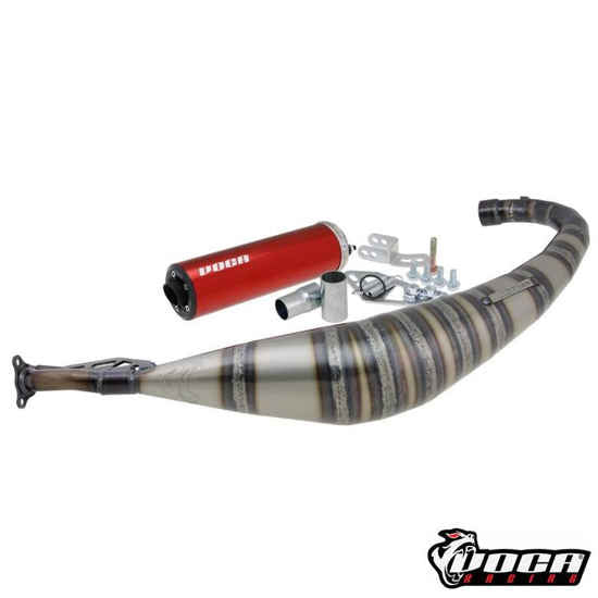 Uitlaat Voca Rookie 50-70cc Minarelli AM6 Rood