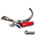 Uitlaat Voca Rookie 50-70cc Beta RR Euro 5 Onderlangs Rood