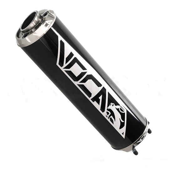 Einddemper Voca Racing Alu CNC Zwart/Grijs