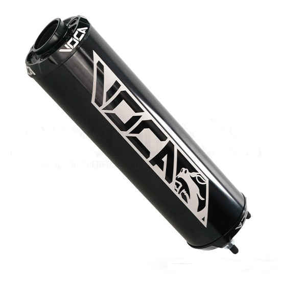 Einddemper Voca Racing Alu CNC Zwart/Zwart