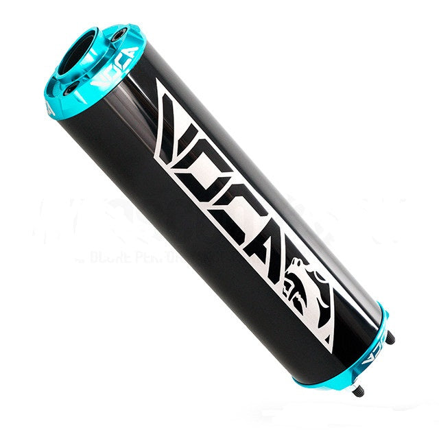 Einddemper Voca CNC Zwart / Cyaan Blauw