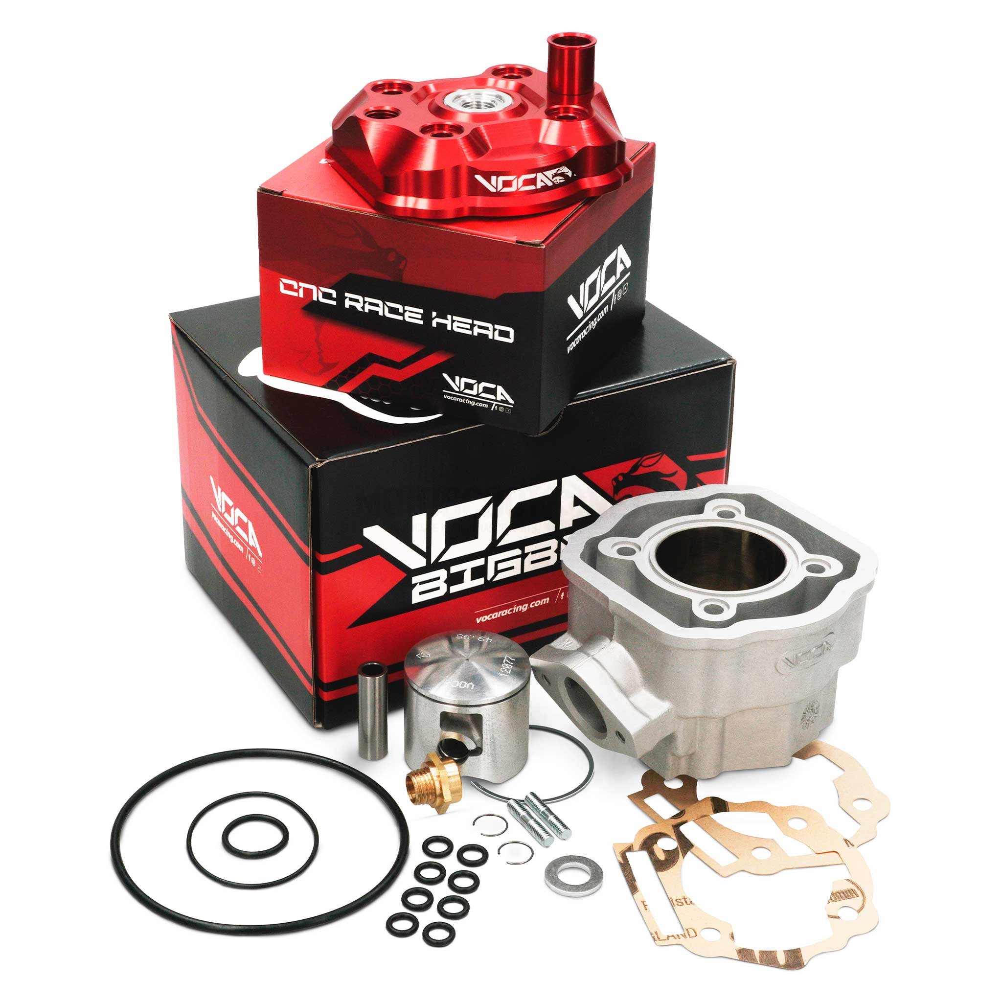 Cilinderkit Voca Bestia Racing Derbi Euro 3/4 80cc Rood