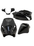 Power1 Kappenset Origineel Model Zwart Glans 4-delig Piaggio Zip 100 / 125 / Zip 2000
