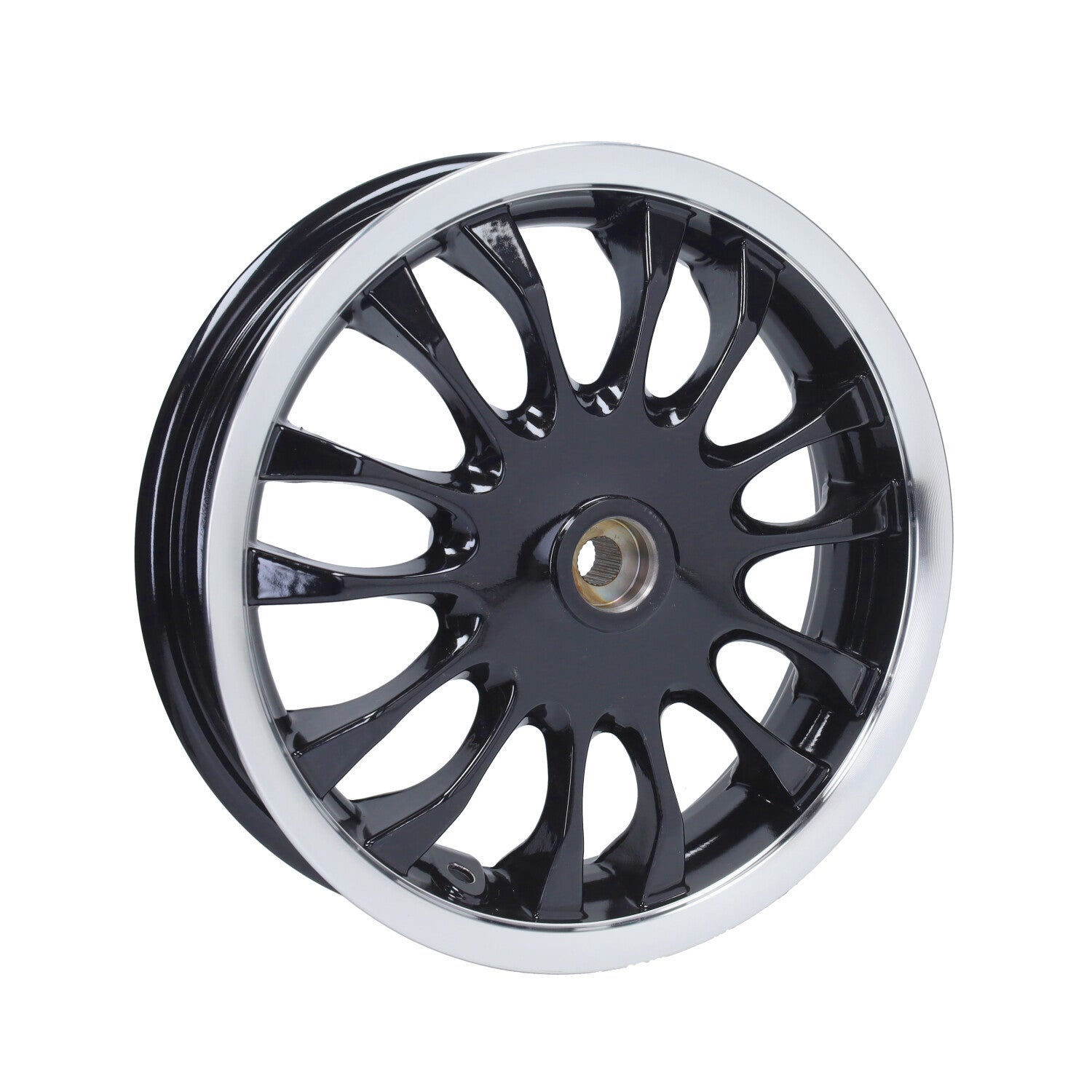 Piaggio Origineel Achterwiel Euro 2 110mm Trommel 300x12 Zwart/Chroom Zip / Sprint 2T