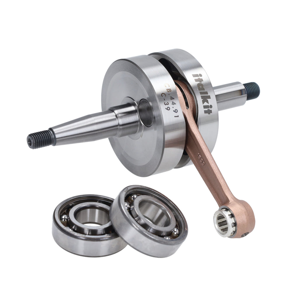 Italkit 74cc Aluminium Nikasil Cilinder + Italkit Krukas met Lager – Minarelli AM6