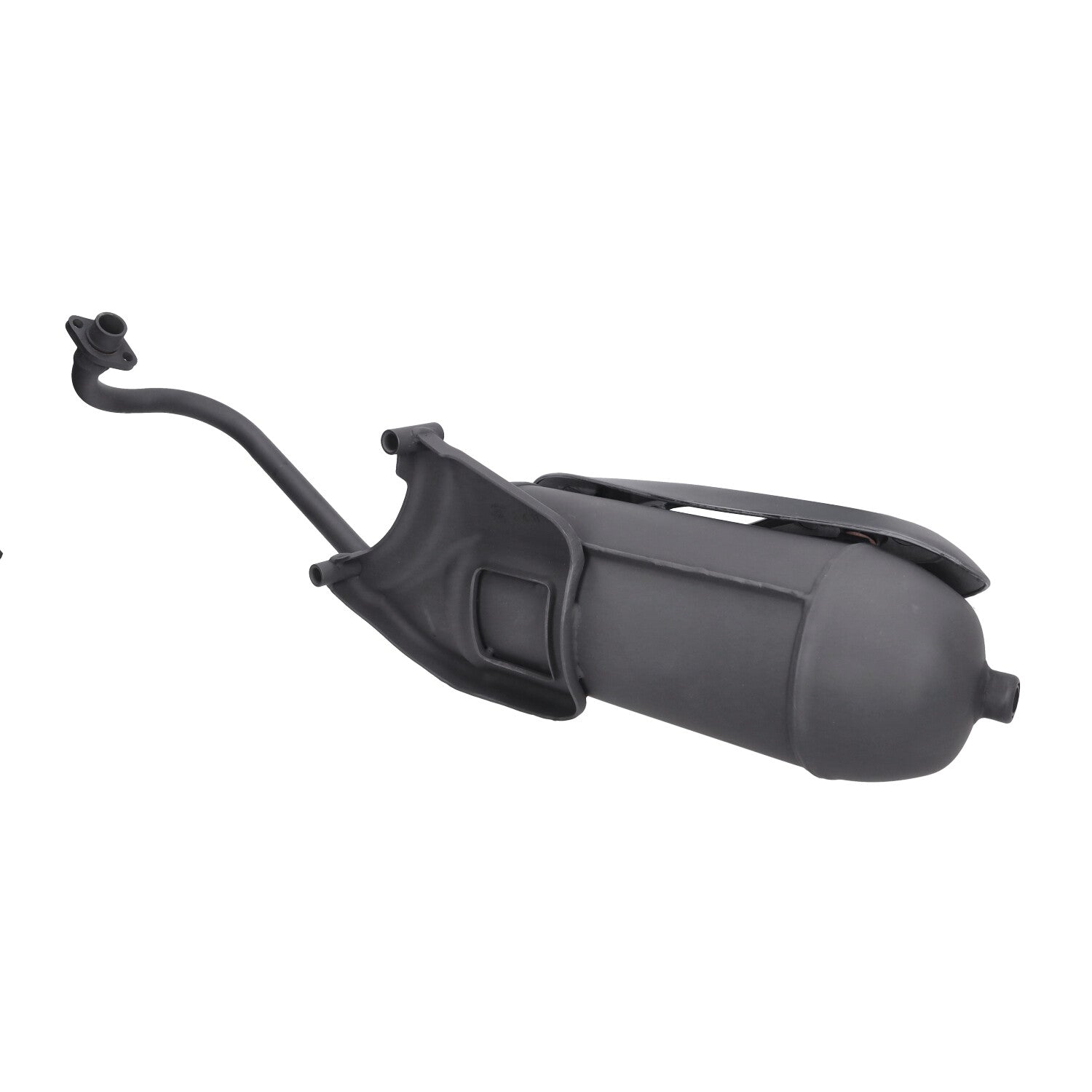 Origineel Model Uitlaat Euro 2 Zwart Piaggio Fly / Liberty / Zip 4T / Centro / Sportcity