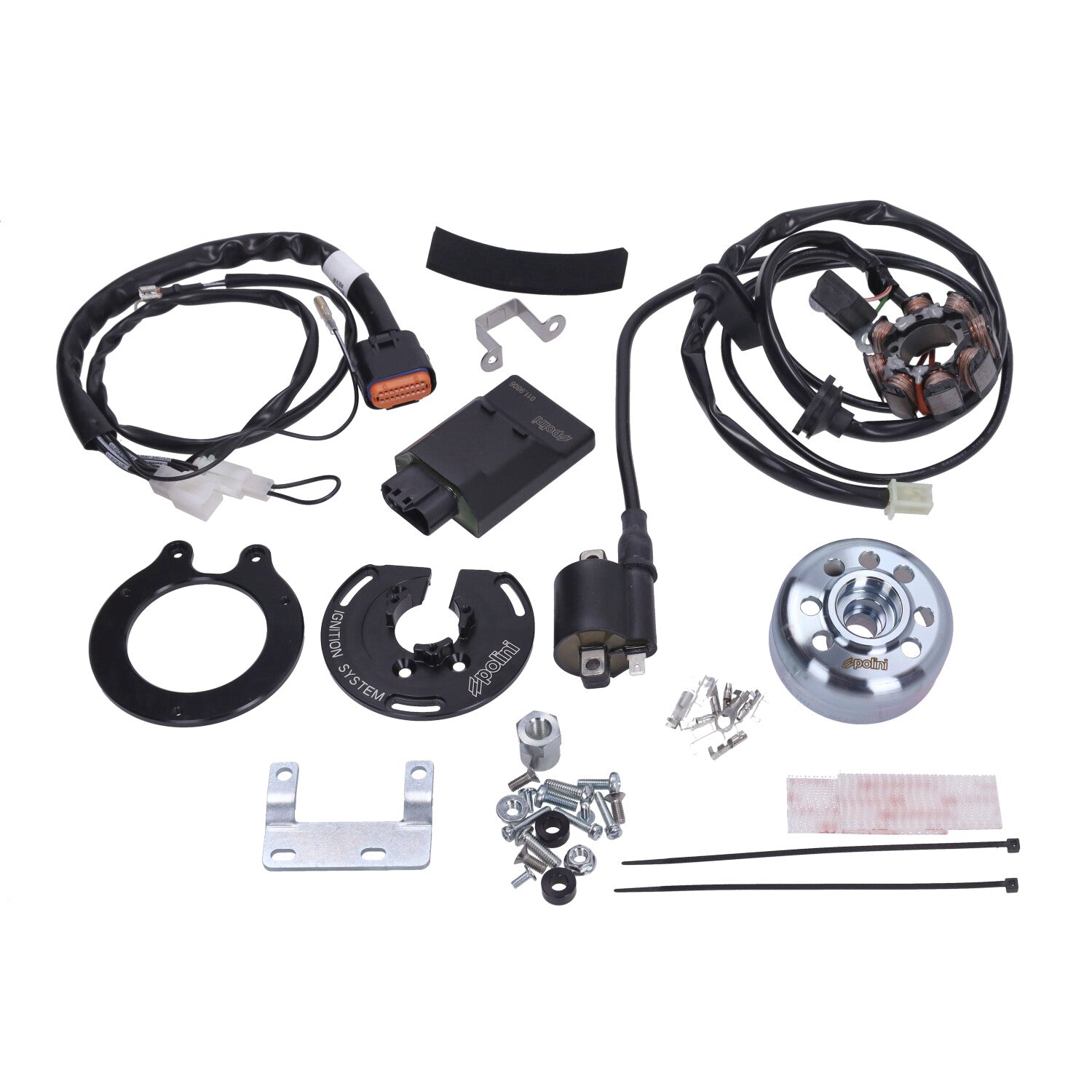 Polini For Race Digitale Ontsteking + Vliegwiel Piaggio H2O / Derbi GP1 / Runner / NRG / SR50 / Zip SP