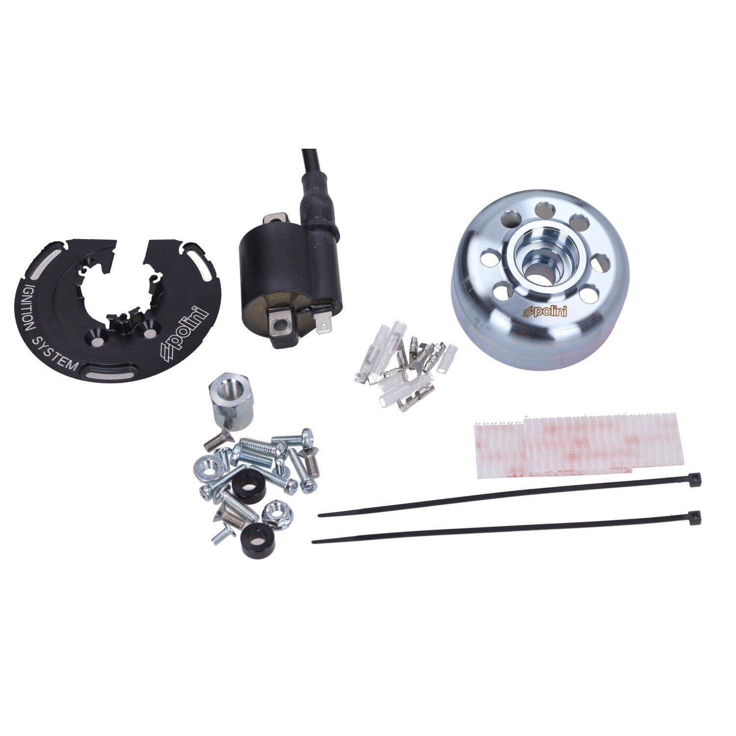 Polini For Race Digitale Ontsteking + Vliegwiel Piaggio H2O / Derbi GP1 / Runner / NRG / SR50 / Zip SP