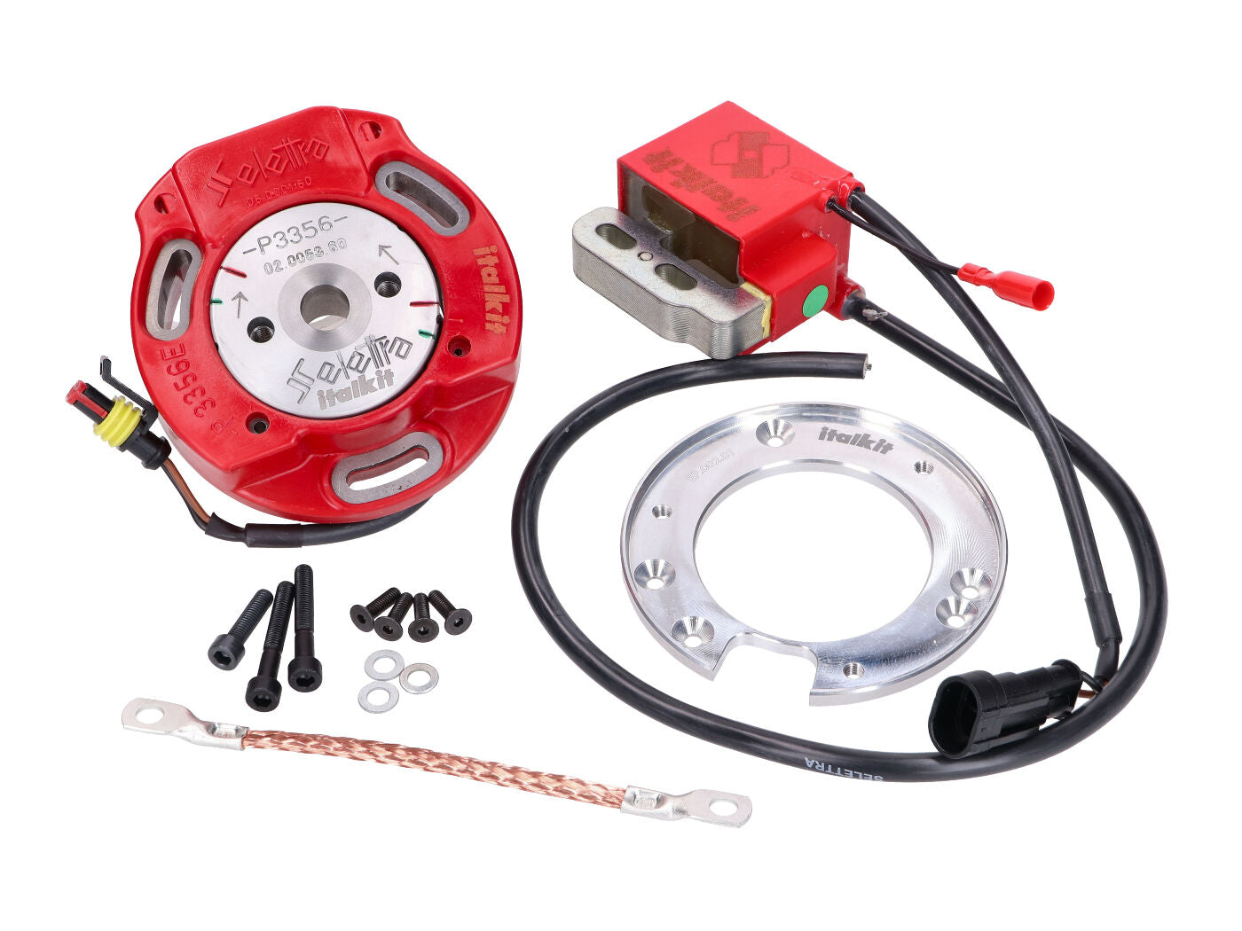 Ontsteking Italkit Elektrisch + Binnenrotor Selettra Minarelli AM6