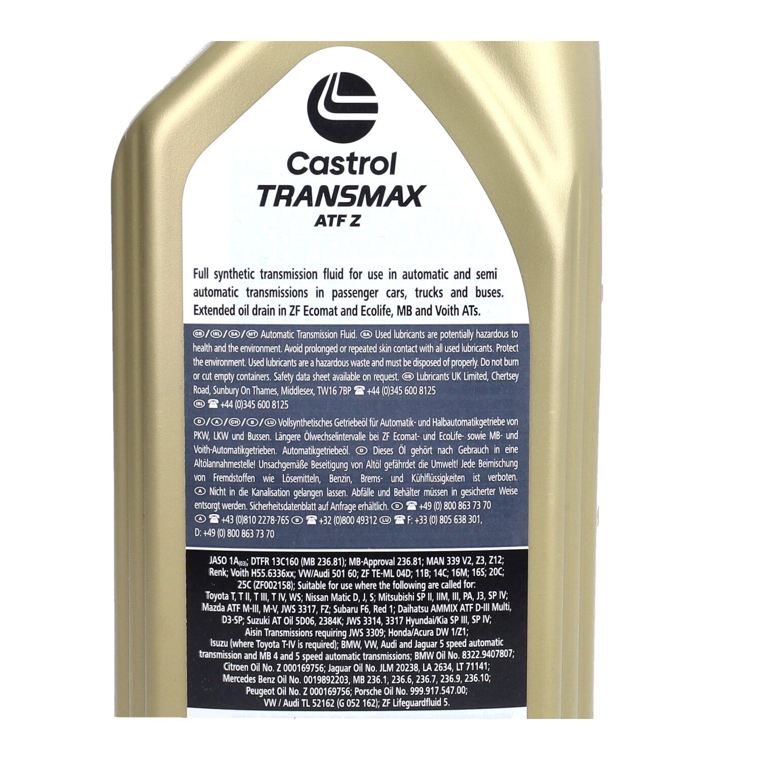 Castrol Transmax Z ATF Transmissie Olie 1 Liter