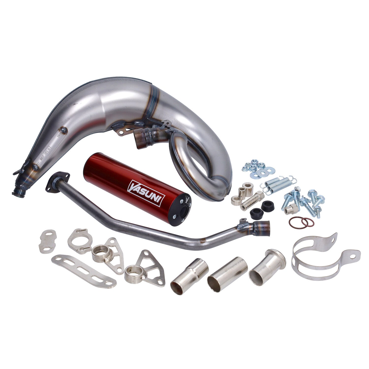 Yasuni Cross ML 50/70 Rood Uitlaat Derbi Senda / Aprilia SX & RX 50