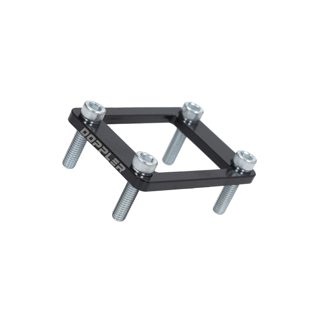 Adapter Doppler Membraan + 4 Boutjes Zwart Minarelli AM6 / Aprilia RX50 / SX / Beta RR50 / Derbi