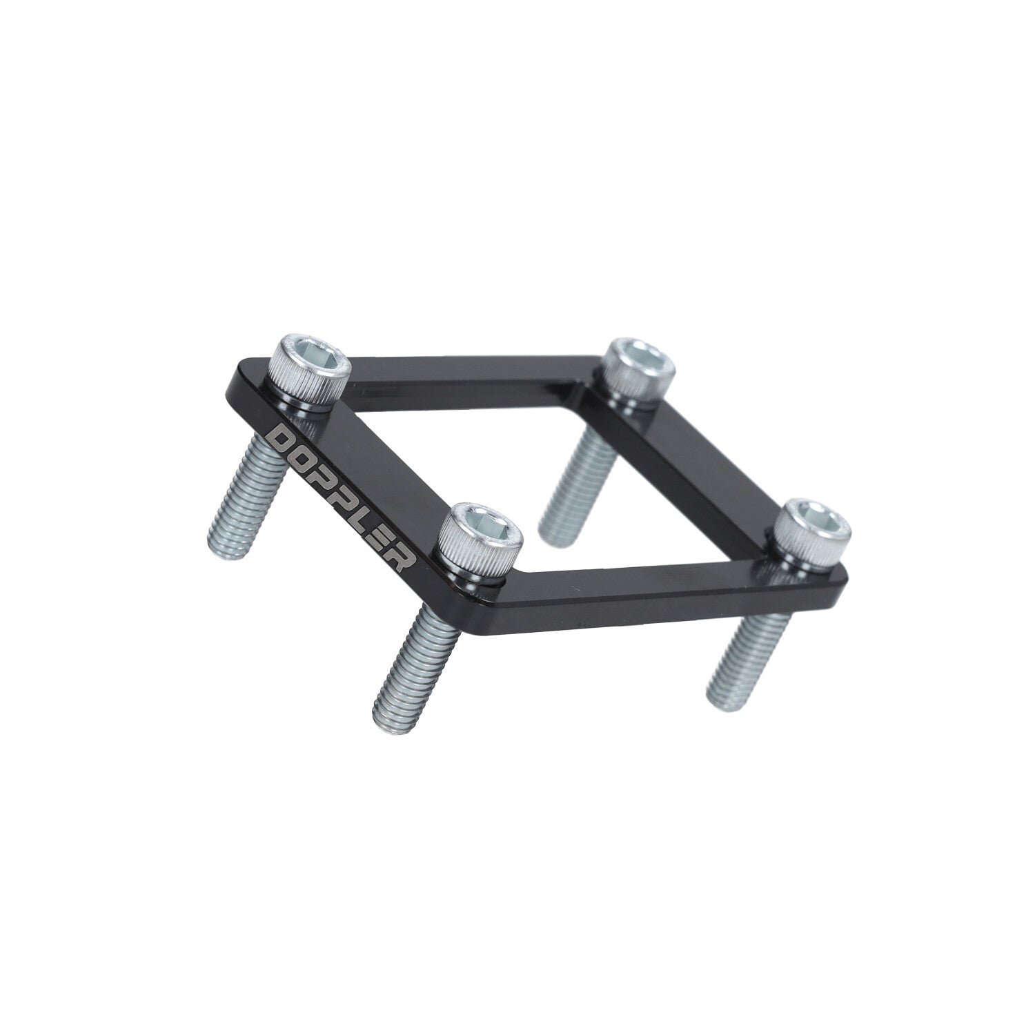 Adapter Doppler Membraan + 4 Boutjes Zwart Minarelli AM6 / Aprilia RX50 / SX / Beta RR50 / Derbi