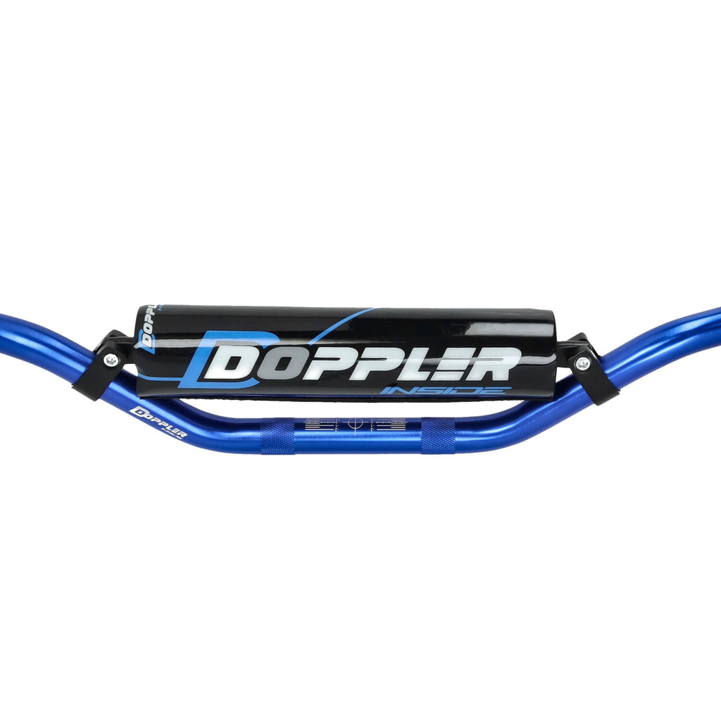 Stuur Doppler + Stuurpad D22.2 L740 H70mm Blauw Derbi Senda / Beta RR50 / Sherco / Schakelbromfiets