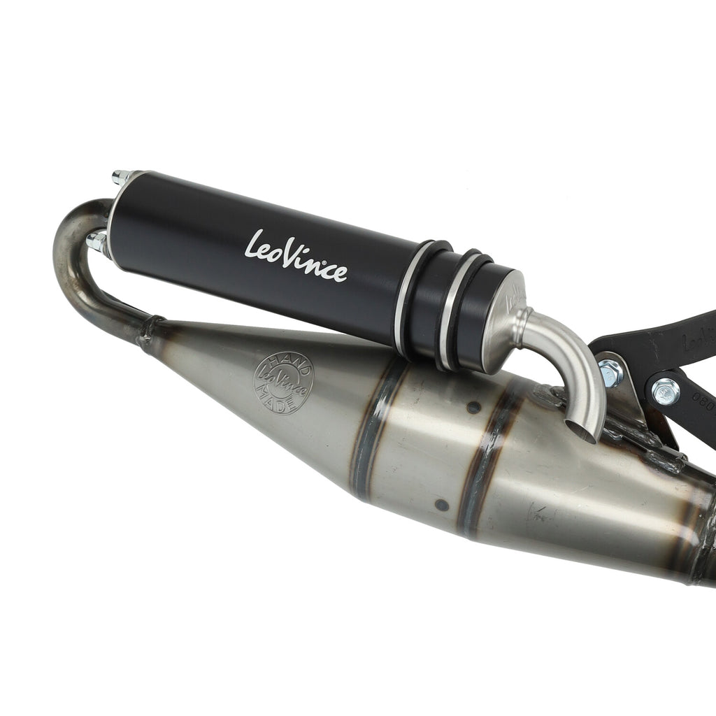 LeoVince TT Handmade Zwart Uitlaat Piaggio Zip 2T / Typhoon / Fly 2T
