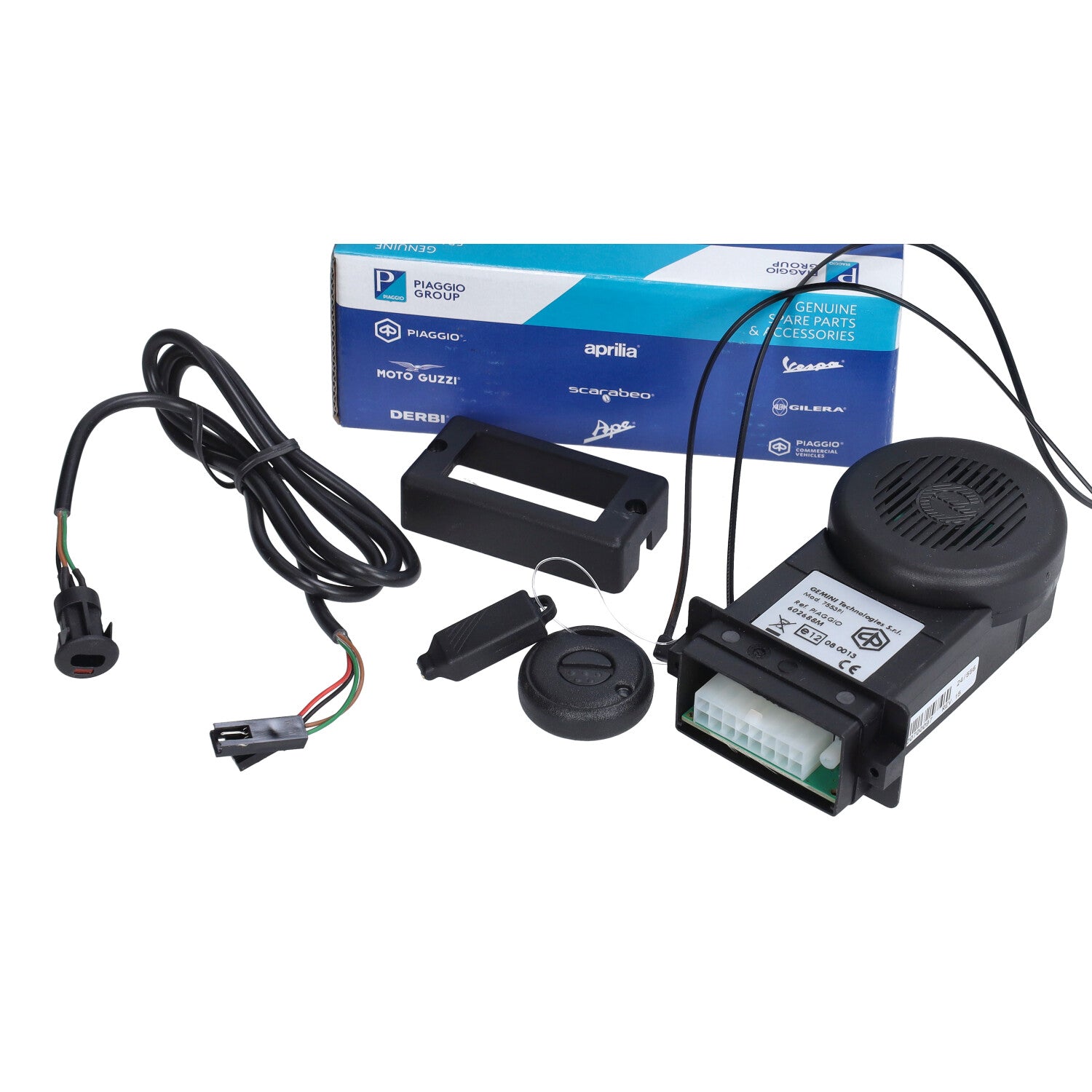 Originele Piaggio Alarmset E-Lux Inclusief Backup Piaggio Zip / Primavera / Sprint / Runner