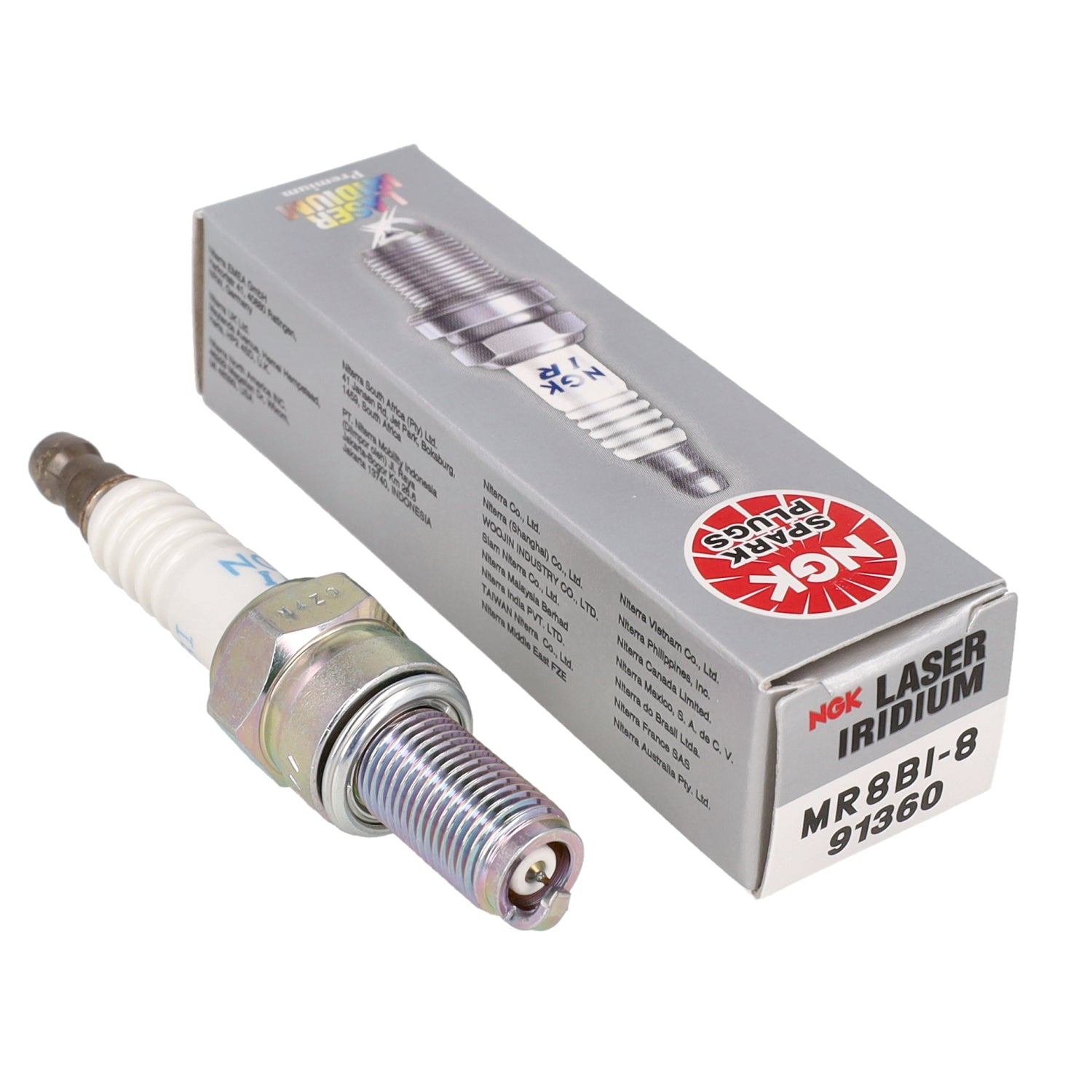 NGK MR8BI-8 Bougie Euro 4/5 Piaggio I-Get Liberty / Sprint / Zip 4T / Primavera / SXR
