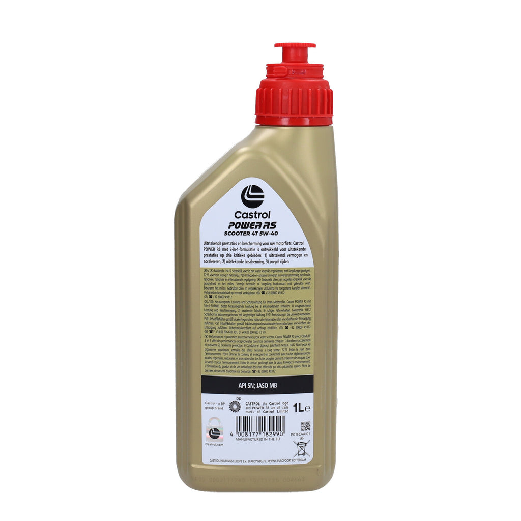 Castrol Power RS 4T 5W40 Scooter Motorolie 1 Liter