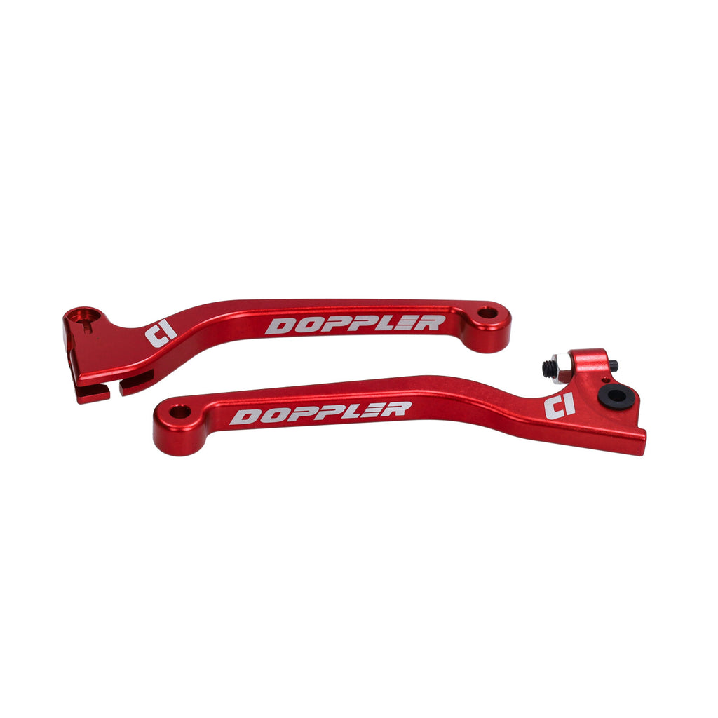 Doppler CNC Rem- & Koppelingshendelset Rood Derbi Senda R / SM / X-Race 2003-2009
