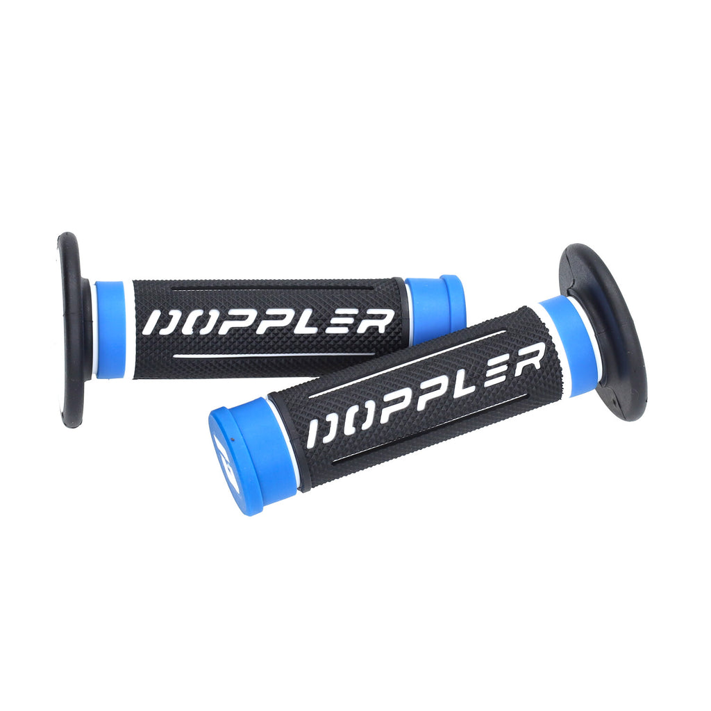 Doppler 3D Handvatset Zwart/Blauw/Wit 22/24mm Universeel