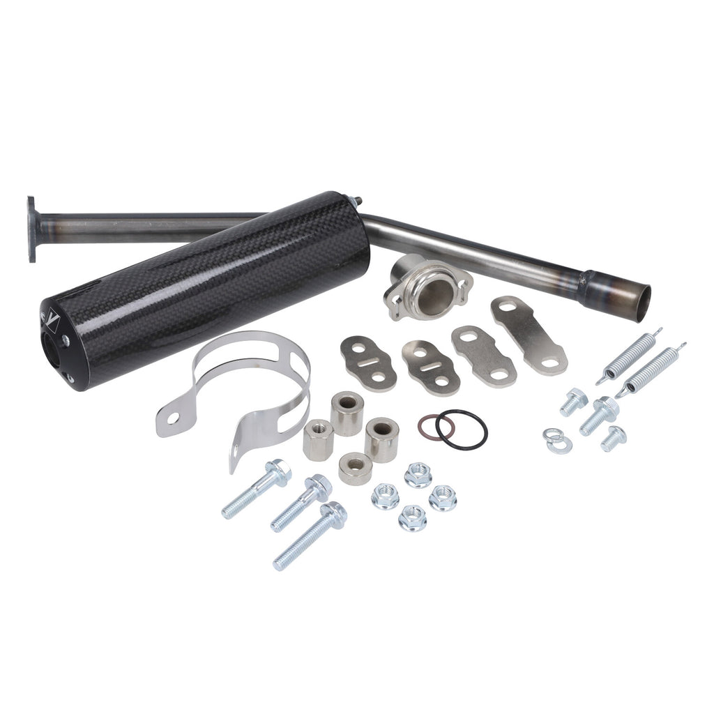 Yasuni Cross HM Carbon/Kevlar Uitlaat Linksom Derbi Senda DRD