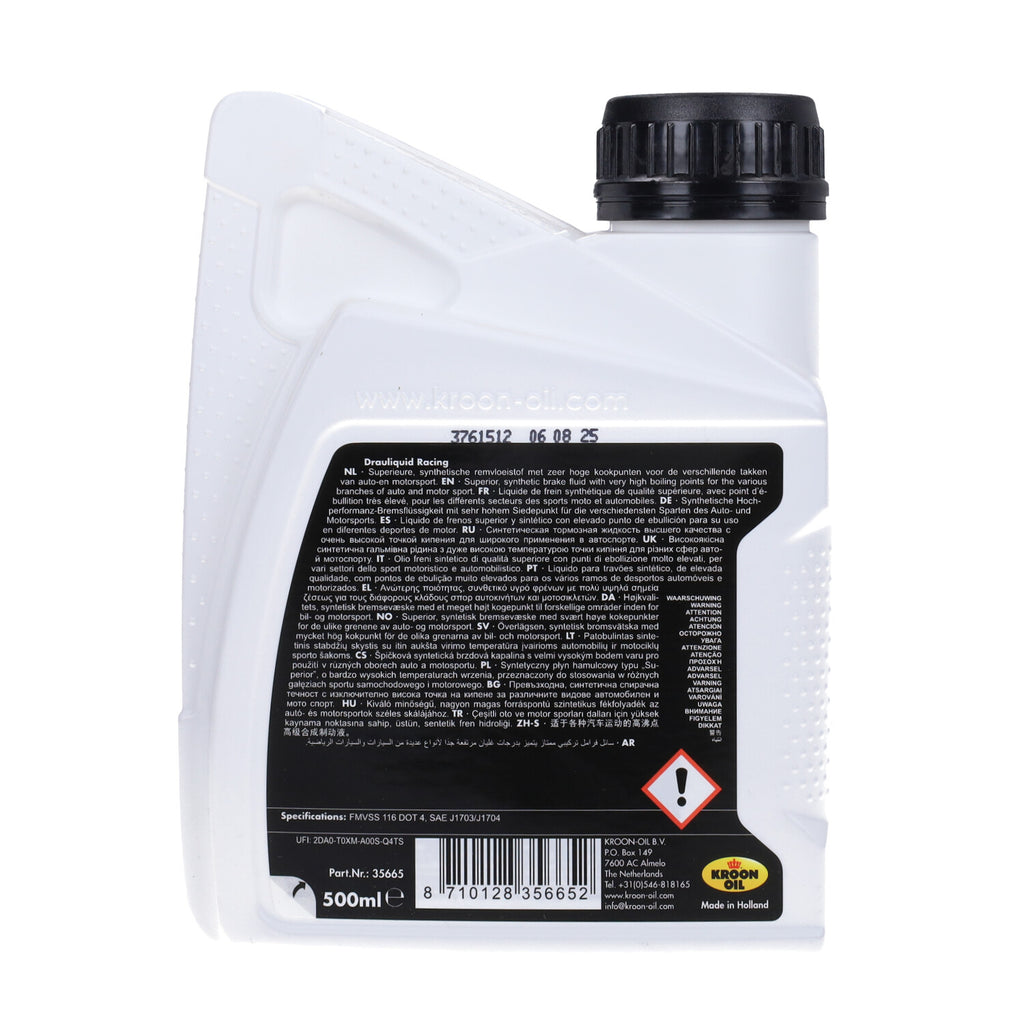 Kroon Oil DOT 4 Racing Remvloeistof 500ml