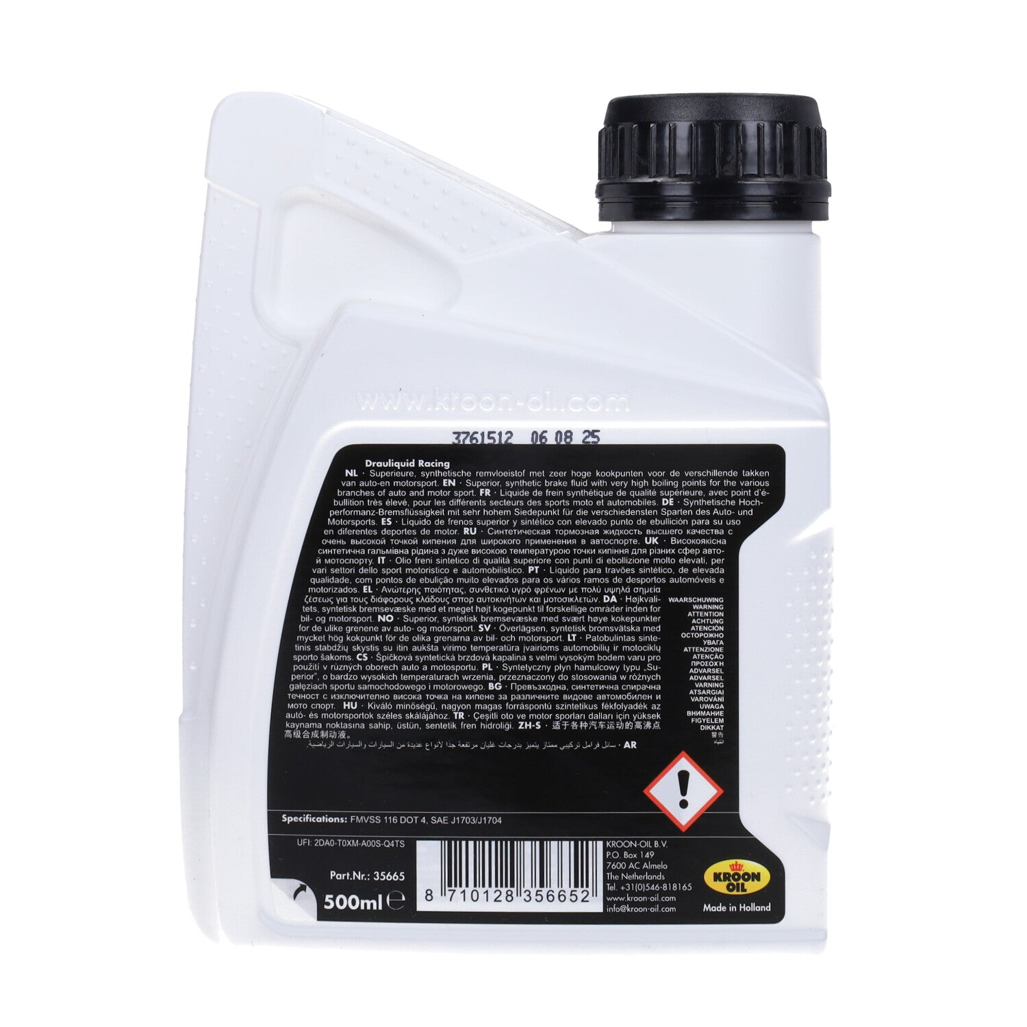 Kroon Oil DOT 4 Racing Remvloeistof 500ml