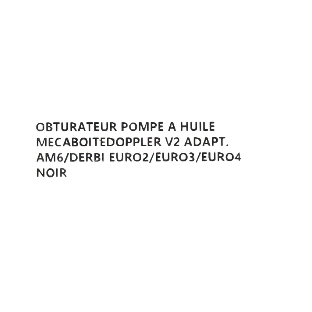 Doppler Oliepomp Afdekplaat V2 Rood Derbi Senda / Minarelli AM6