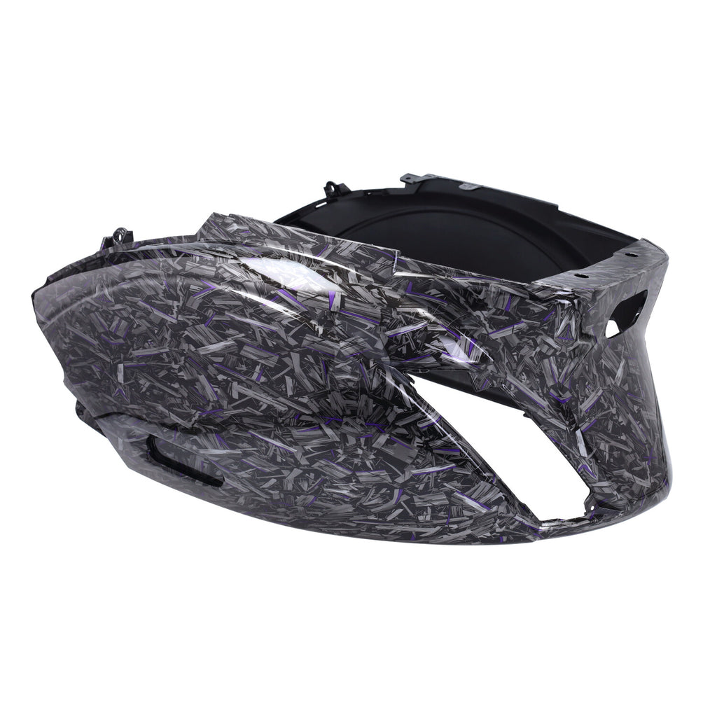 Kappenset DMP Model SP EVO-1 Forged Flakes Zwart/Zilver/Paars Glans 5-delig Piaggio Zip 100/125 / Zip2000