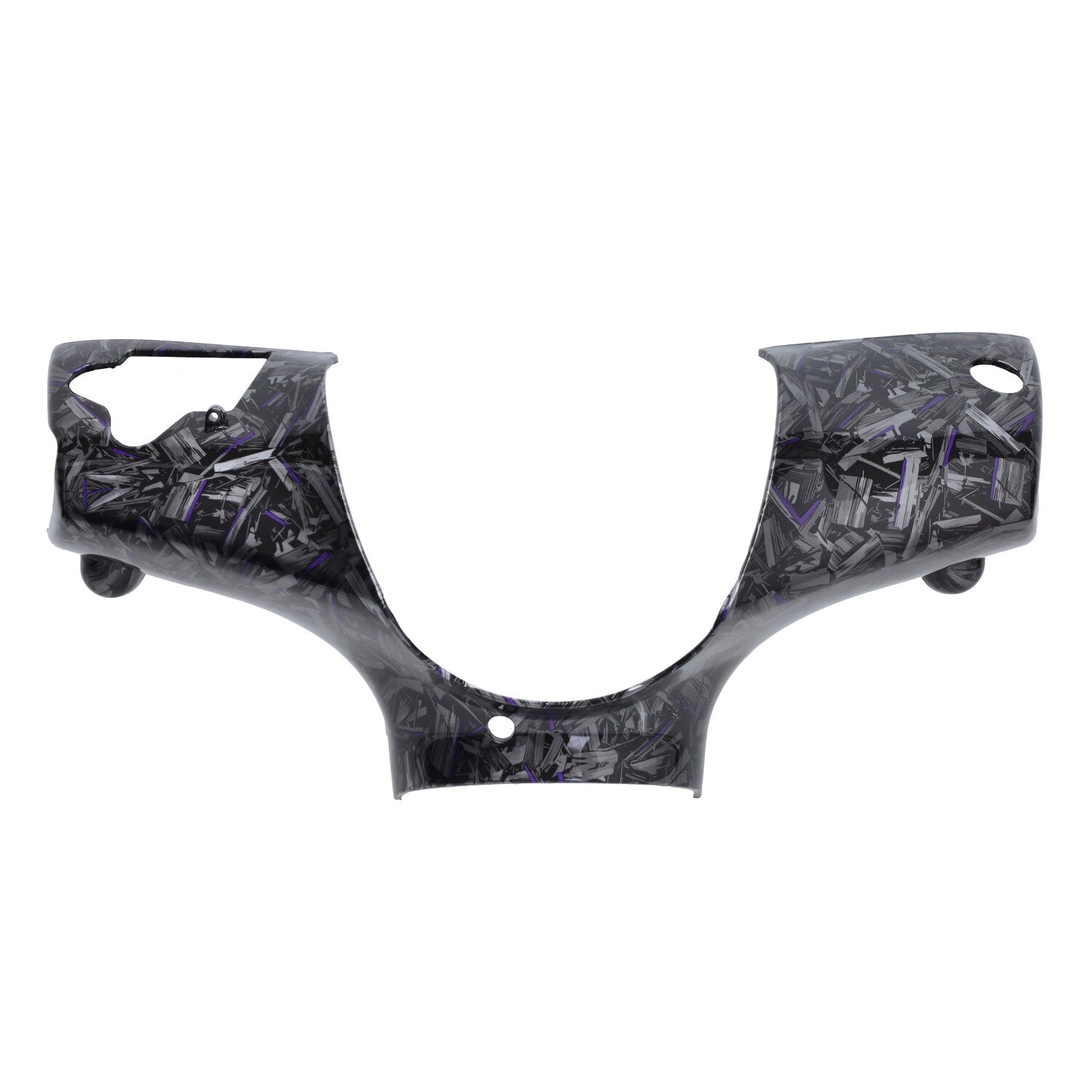 Kappenset DMP Model SP EVO-1 Forged Flakes Zwart/Zilver/Paars Glans 5-delig Piaggio Zip 100/125 / Zip2000