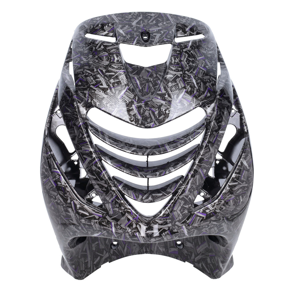 Kappenset DMP Model SP EVO-1 Forged Flakes Zwart/Zilver/Paars Glans 5-delig Piaggio Zip 100/125 / Zip2000
