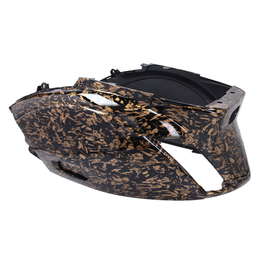 Kappenset DMP Model SP EVO-1 Forged Flakes Zwart/Goud Glans 5-delig Piaggio Zip 100/125 / Zip2000