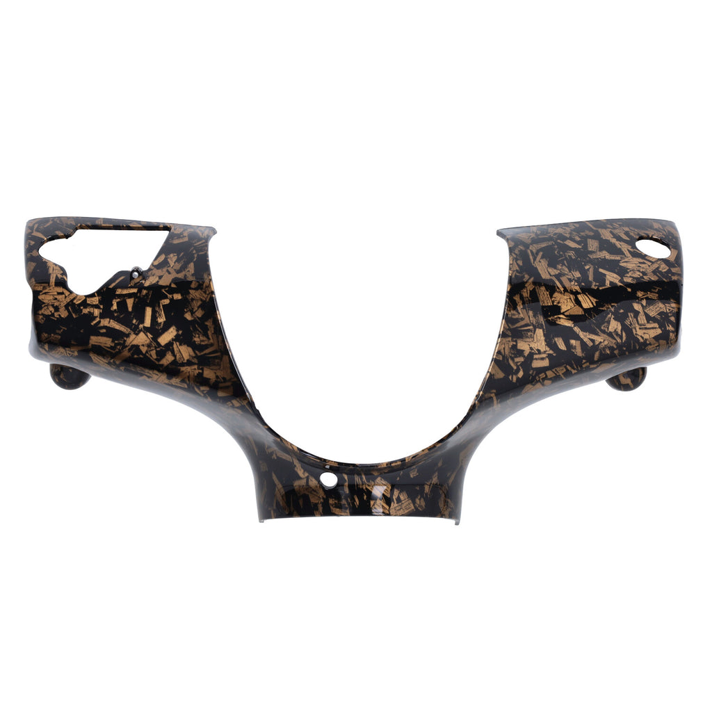 Kappenset DMP Model SP EVO-1 Forged Flakes Zwart/Goud Glans 5-delig Piaggio Zip 100/125 / Zip2000