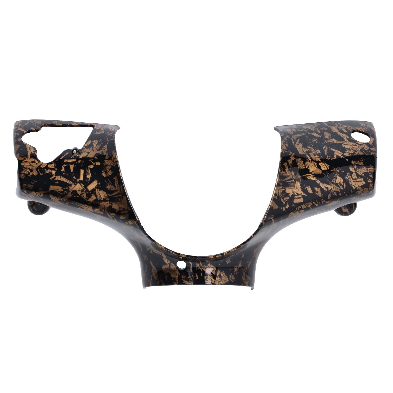 Kappenset DMP Model SP EVO-1 Forged Flakes Zwart/Goud Glans 5-delig Piaggio Zip 100/125 / Zip2000