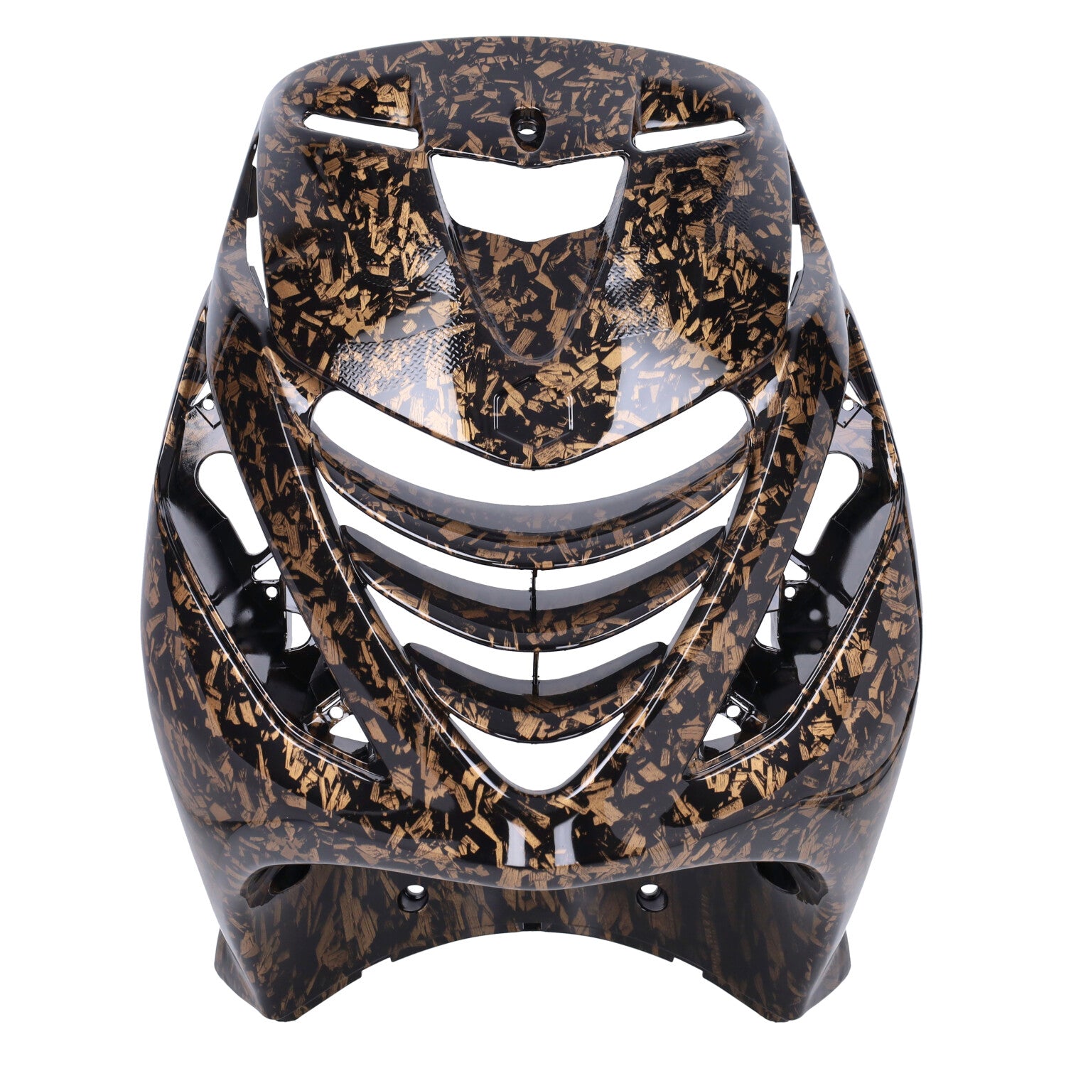 Kappenset DMP Model SP EVO-1 Forged Flakes Zwart/Goud Glans 5-delig Piaggio Zip 100/125 / Zip2000