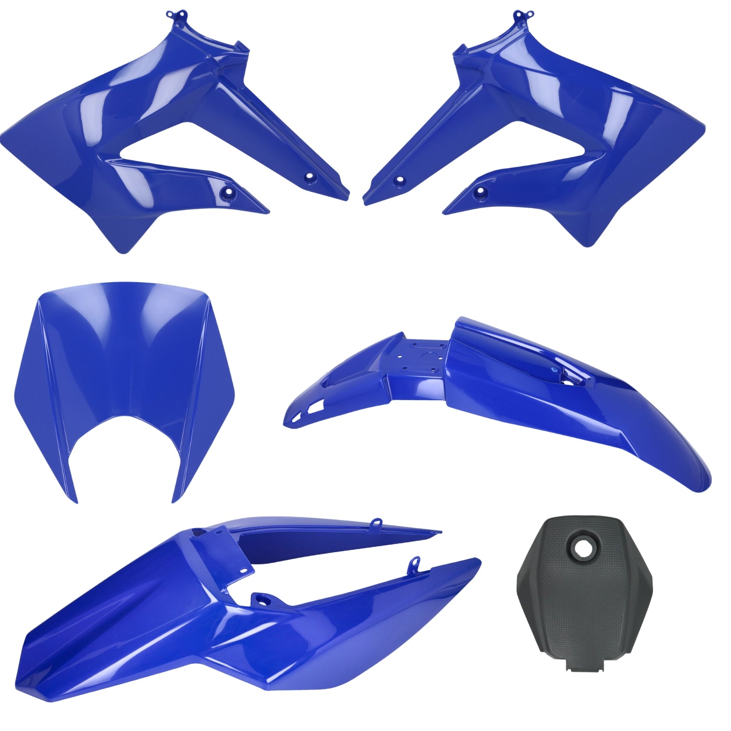 Kappenset / Plastics Set Blauw 6-delig Derbi Senda DRD / X-Treme / Gilera SMT / RCR