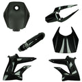 Kappenset / Plastics Set Glans Zwart 6-delig Derbi Senda DRD / X-Treme / Gilera SMT / RCR