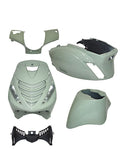 DMP SP EVO-2 Kappenset 5-delig Glacial Green Groen Glans Piaggio Zip 100 / 125 / Zip 2000
