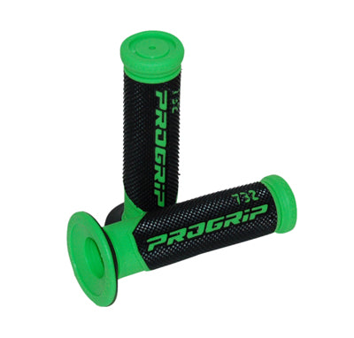 ProGrip Handvatset Zwart/Groen Made in Italy Bromfiets / Scooter