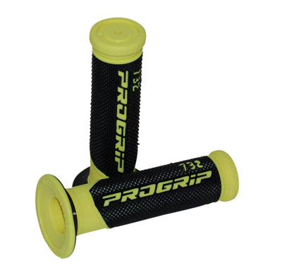 ProGrip Handvatset Zwart/Geel Made in Italy Bromfiets / Scooter