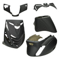 Kappenset DMP SP EVO-1 Zwart Mat 5-delig Piaggio Zip 100 / 125 / Zip 2000