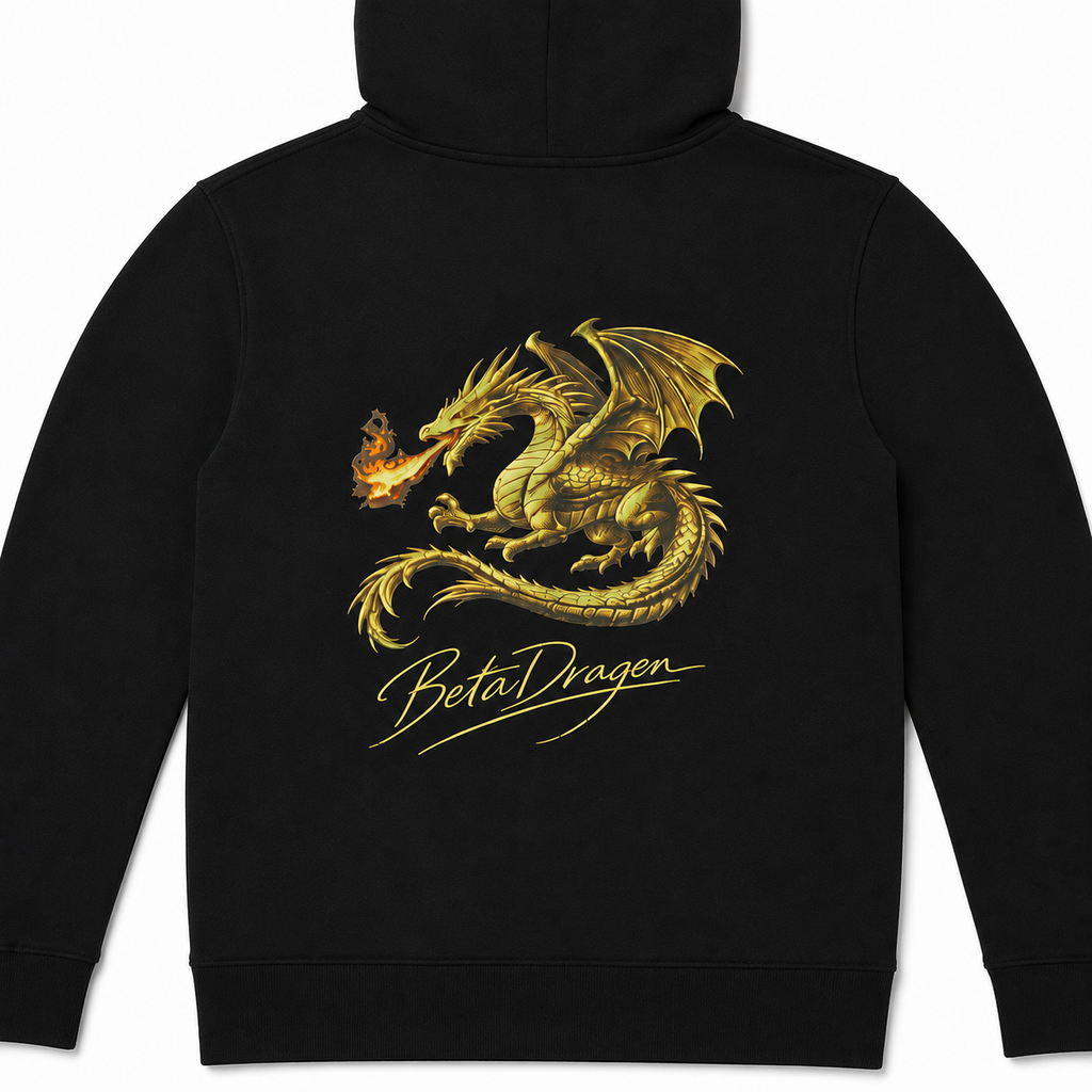 BetaDragon Hoodie – Black & Gold