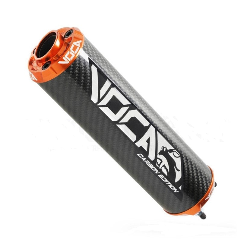 Einddemper Voca Bestia CNC Carbon Oranje