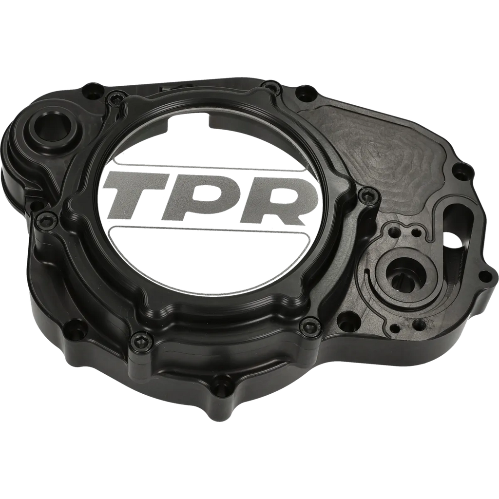TPR Factory CNC transparante koppelingsdeksel zwart Minarelli AM6